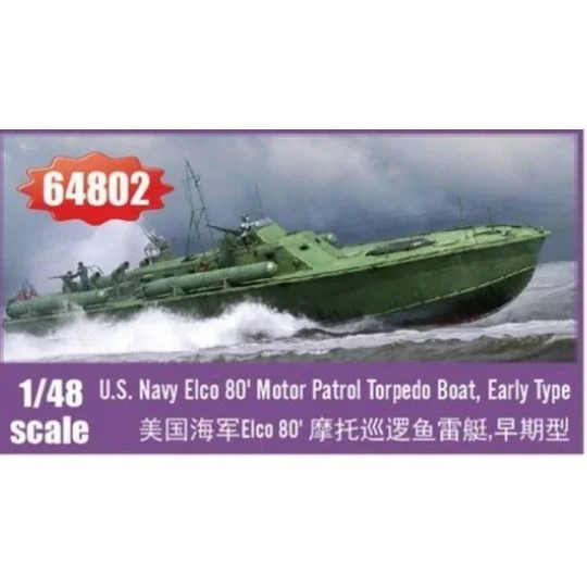 Elco 80 Motor Patrol Torpedo Boat, Early Type, 1/48 - I LOVE KIT 64802 Elco 80 Motor Patrol Torpedo Boat, Early Type, 1/48 - I LOVE KIT 64802