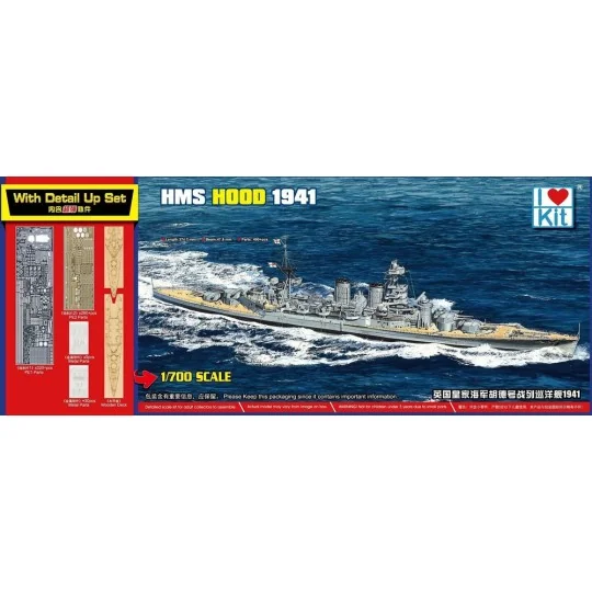 Top Grade HMS HOOD 1941, 1/700 - I LOVE KIT 65703