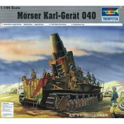 Mörser Karl Gerät 040, 1/144 - Trumpeter 00101