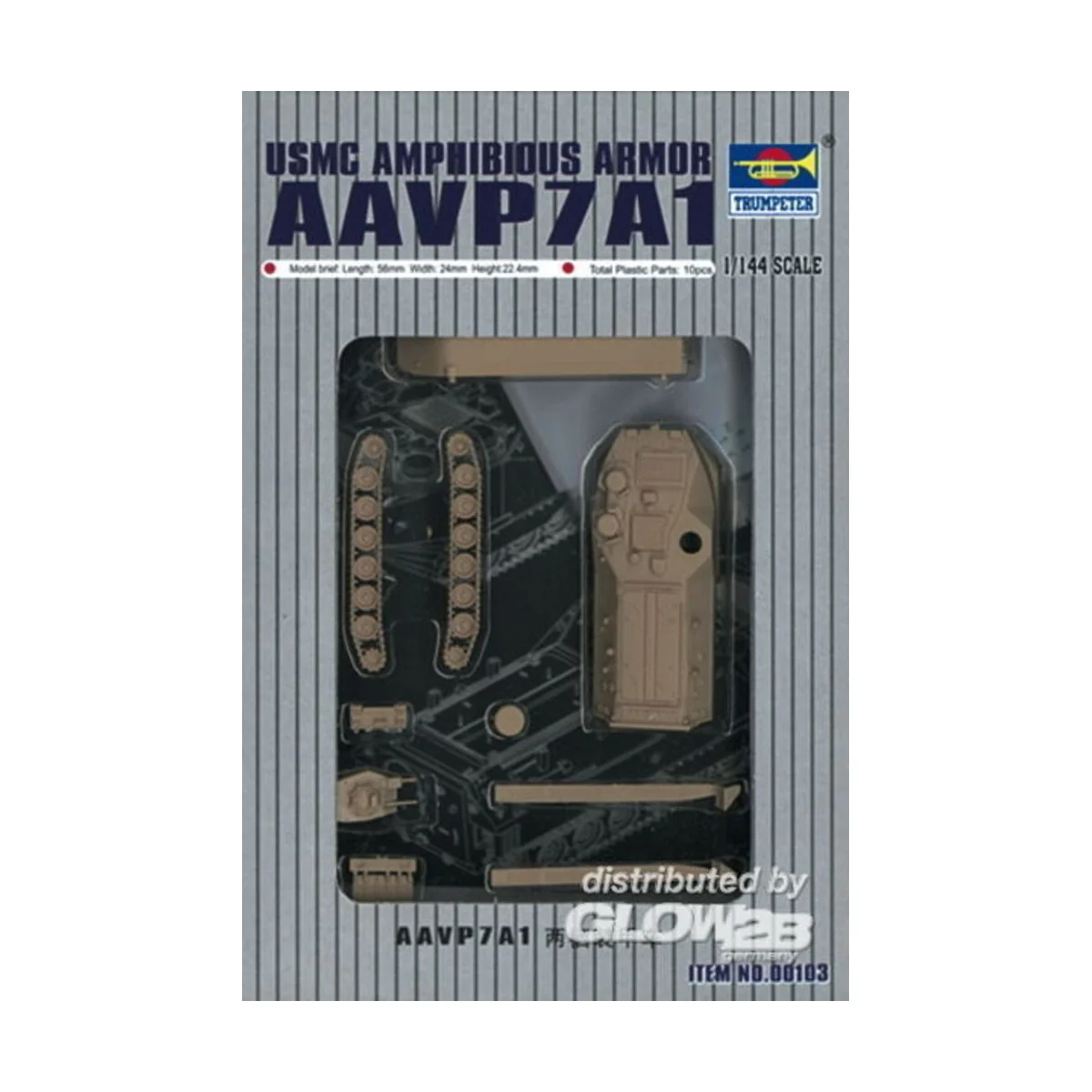 AAVP7A1 Amphibienfahrzeug, 1/144 - Trumpeter 00103