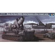 Mörser Karl Gerät 040/041 auf Eisenbahn-Transport-Trailer - Trumpet...