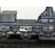 Mörser Karl Gerät 040/041 auf Eisenbahn-Transport-Trailer - Trumpet...