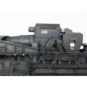 Mörser Karl Gerät 040/041 auf Eisenbahn-Transport-Trailer - Trumpet...