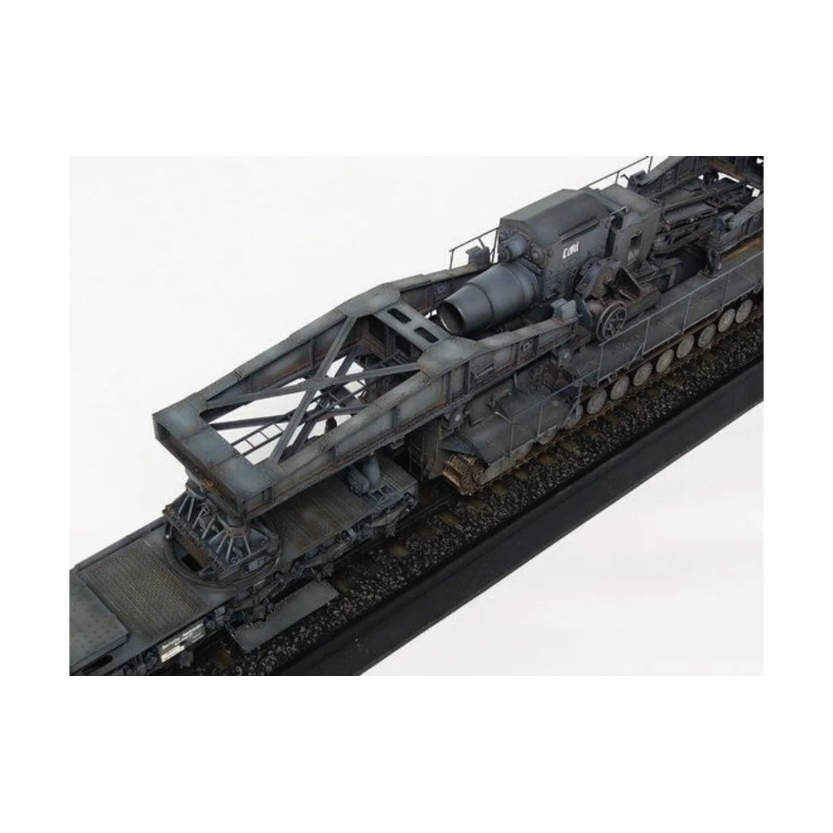 Mörser Karl Gerät 040/041 auf Eisenbahn-Transport-Trailer - Trumpet...