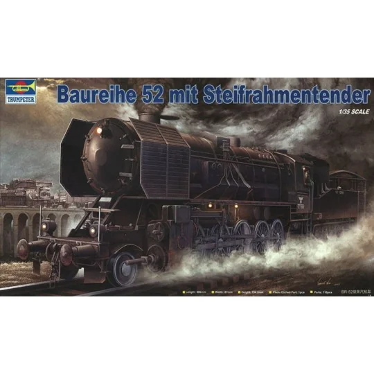 Kriegslokomotive Baureihe 52 (BR-52) mit Steifrahmentender, 1/35 - ...