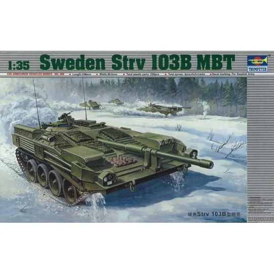 Schwedischer Strv 103B MBT, 1/35 - Trumpeter 00309 Schwedischer Strv 103B MBT, 1/35 - Trumpeter 00309