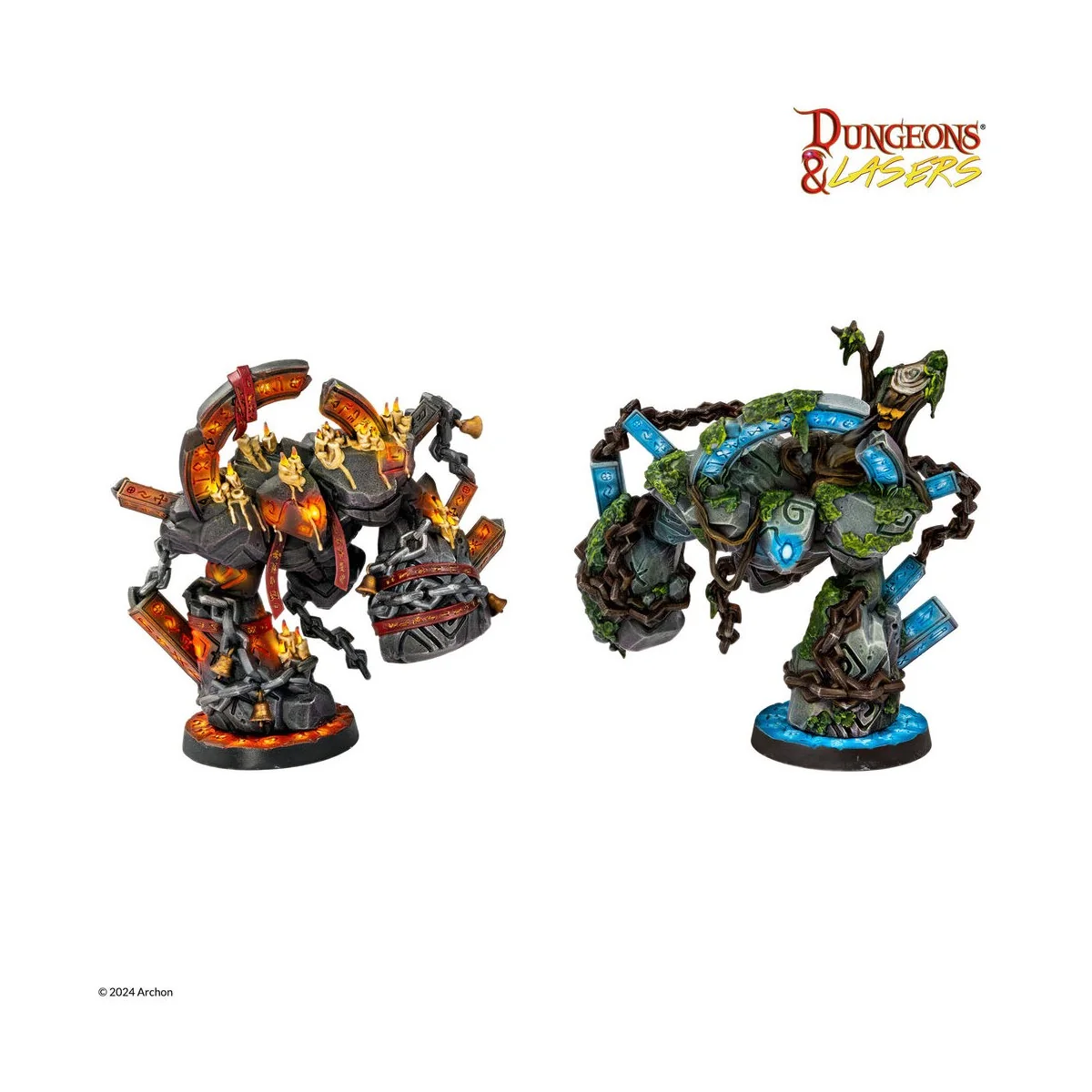 Dungeons & Lasers Miniatures: RUNIC GOLEMS - Archon Studio DNL0100