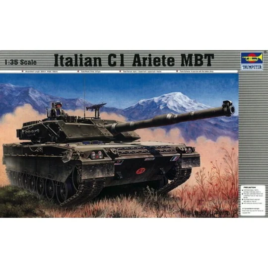 Italienischer Panzer C-1 Ariete, 1/35 - Trumpeter 00332 Italienischer Panzer C-1 Ariete, 1/35 - Trumpeter 00332