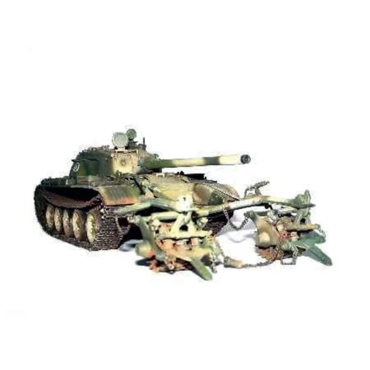 Finnischer Panzer T-55 mit Minenräumer - Trumpeter 00341