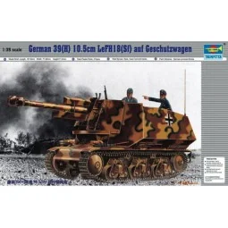 PzKpfw 39(H) 10, 5 cm LeFH18 (SFf) auf Geschützwagen, 1/35 - Trumpe...