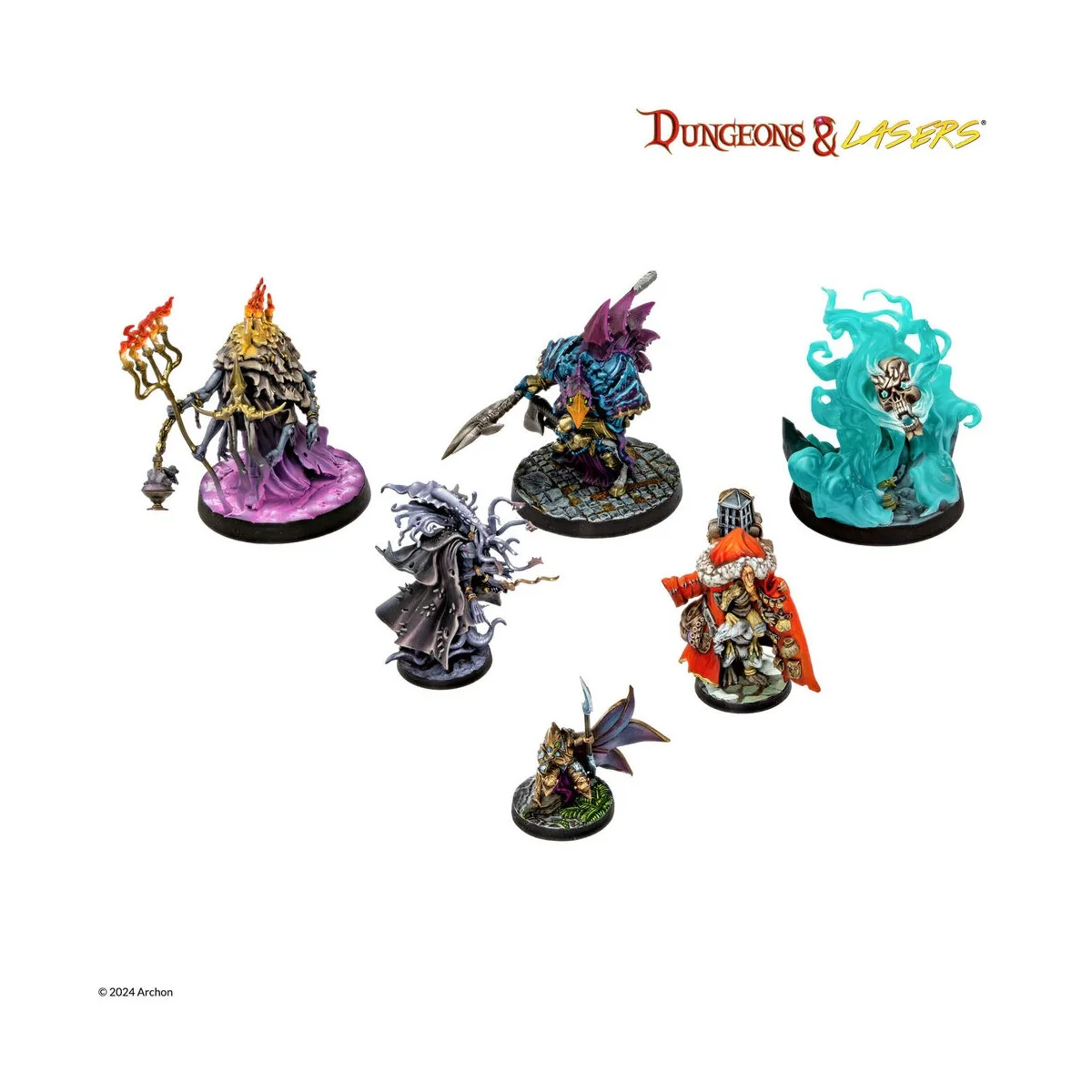 Dungeons & Lasers Miniatures: VICTIMS OF INSANITY - Archon Studio D...