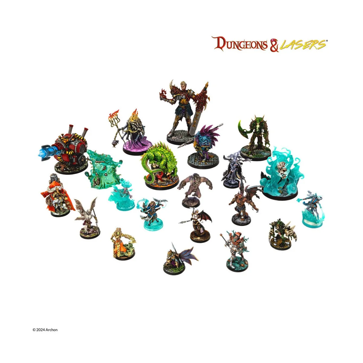 Dungeons & Lasers Miniatures: VICTIMS OF INSANITY - Archon Studio D...