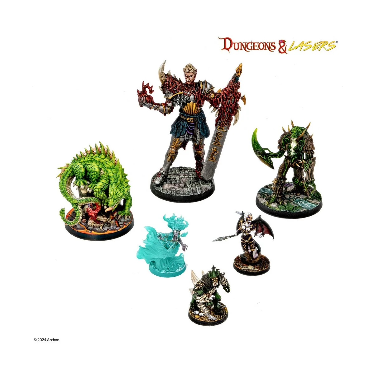 Dungeons & Lasers Miniatures: VICTIMS OF INSANITY - Archon Studio D...