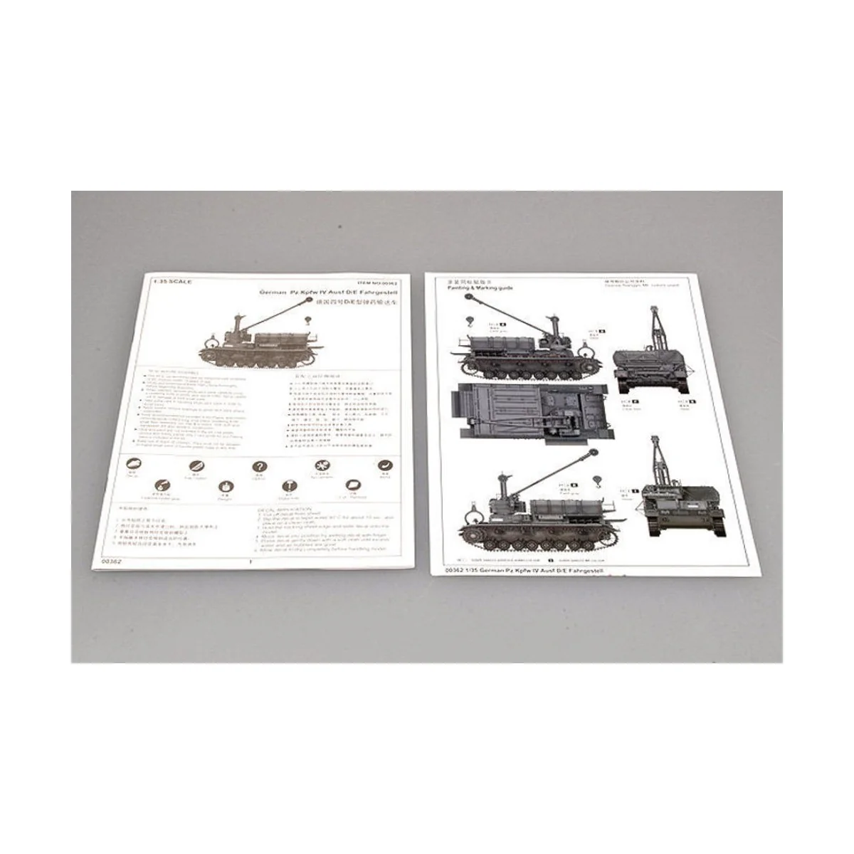German Pz.Kpfw IV Ausf. D/E Fahrgestell - Trumpeter 00362
