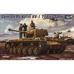 German Pz.Kpfm. KV-1 756(r) Tank, 1/35 - Trumpeter 00366