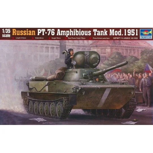 Russian PT-76 Amphibious Tank Mod.1951 - Trumpeter 00379