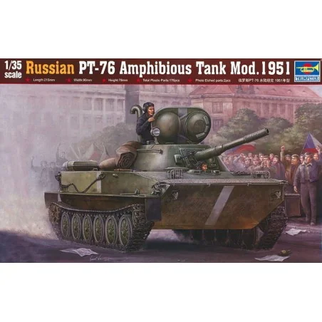 Russian PT-76 Amphibious Tank Mod.1951, 1/35 - Trumpeter 00379