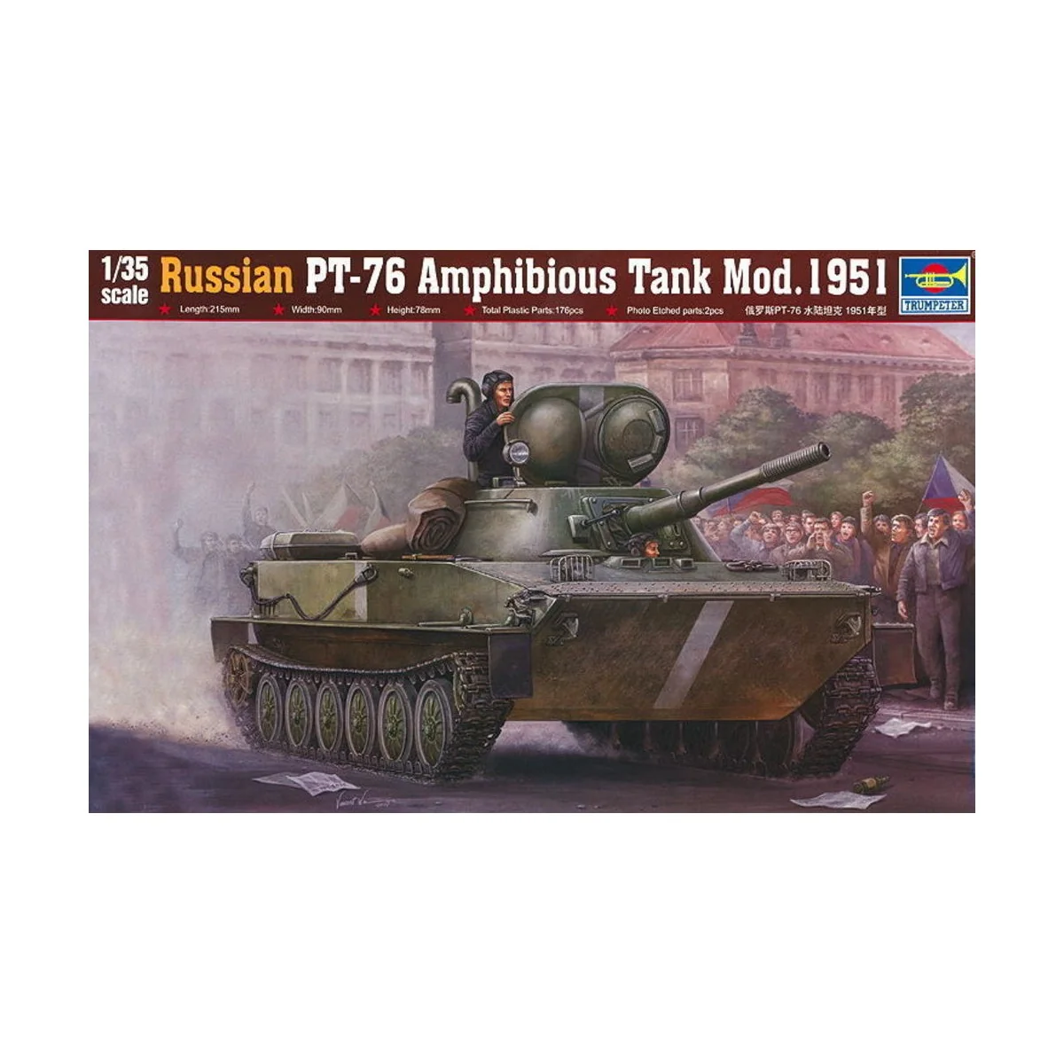 Russian PT-76 Amphibious Tank Mod.1951 - Trumpeter 00379
