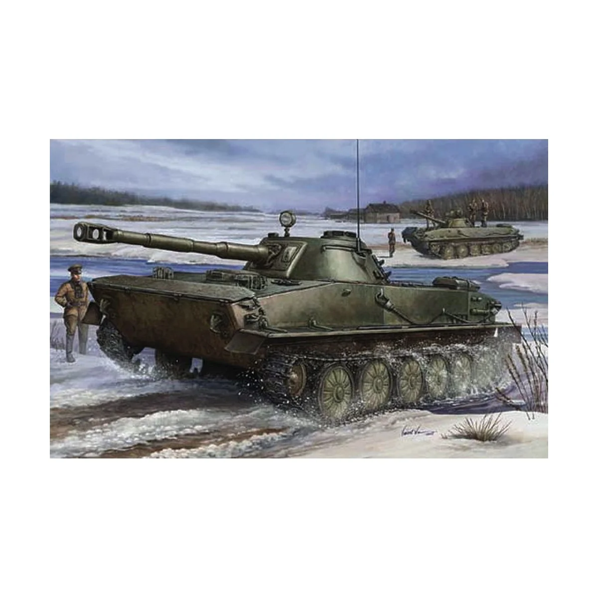 PT-76 Light Amphibious Tank - Trumpeter 00380