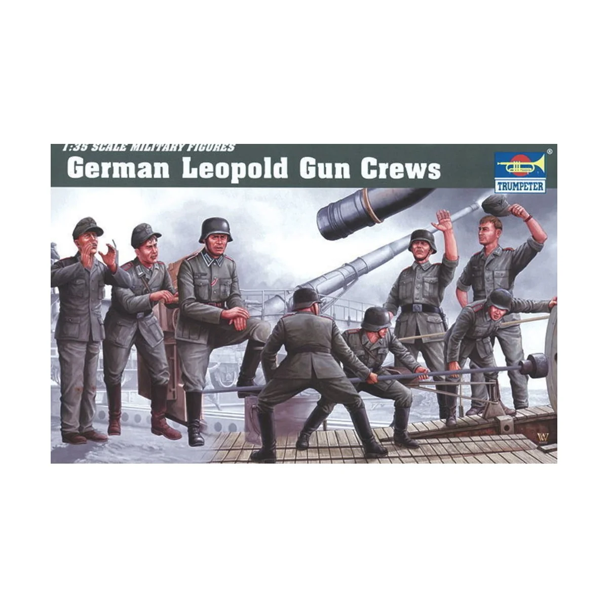 Deutsche Artillerie Besatzung für Leopold - Trumpeter 00406