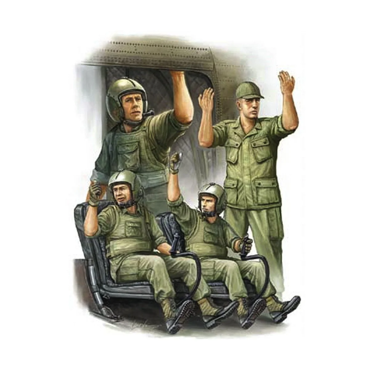 US Army CH-47 Crew in Vietnam - Trumpeter 00417