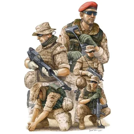 Modern German ISAF Soldiers in Afghanist, 1/35 - Trumpeter 00421