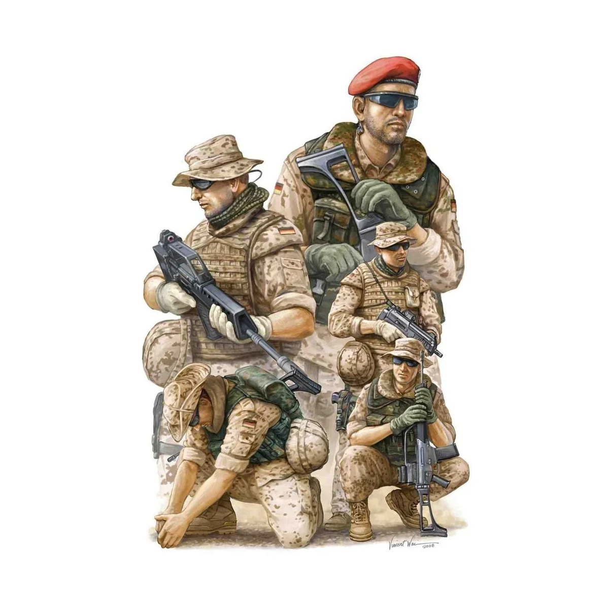 Modern German ISAF Soldiers in Afghanist, 1/35 - Trumpeter 00421