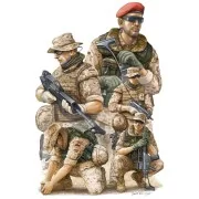 Modern German ISAF Soldiers in Afghanist, 1/35 - Trumpeter 00421