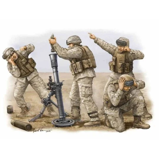 Modern  U.S. Marine M252 Team - Trumpeter 00423