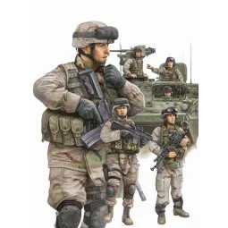 Modern U.S. Army Armor Crewman & Infantry - Trumpeter 00424