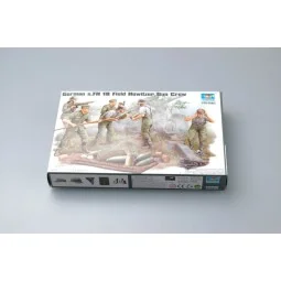 German Field Howitzer Gun Crew on firing, 1/35 - Trumpeter 00425