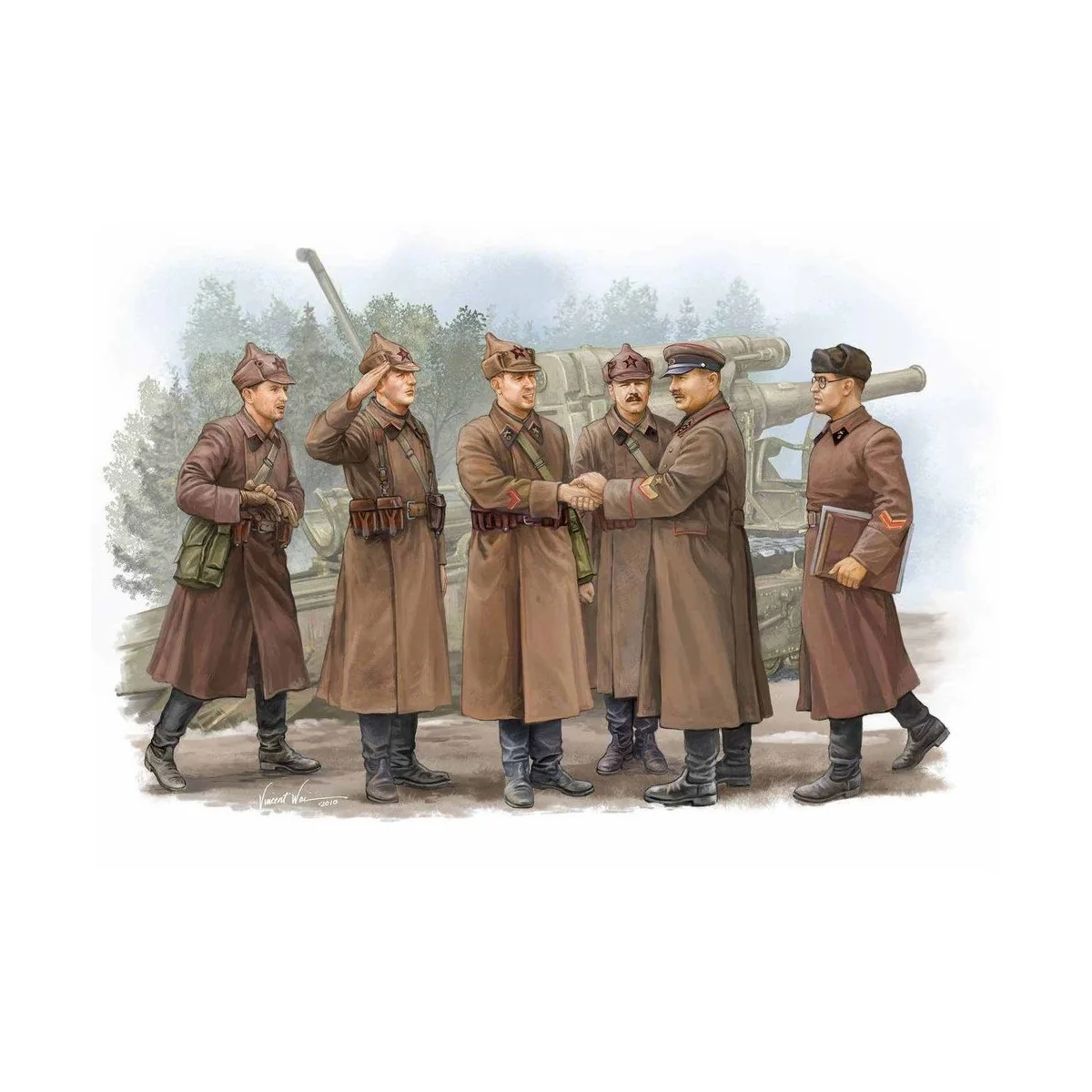 Soviet Artillery - Commander Inspection, 1/35 - Trumpeter 00428