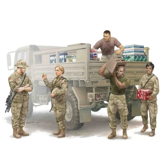Modern U.S. soldiers - Logistics Supply - Trumpeter 00429