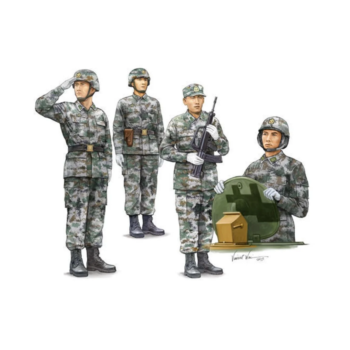 PLA Tank Crew, 1/35 - Trumpeter 00431 PLA Tank Crew, 1/35 - Trumpeter 00431