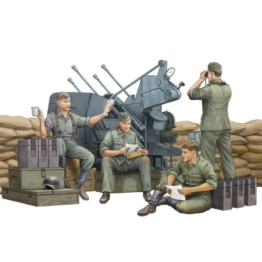 German Anti-Aircraft Gun Crew, 1/35 - Trumpeter 00432