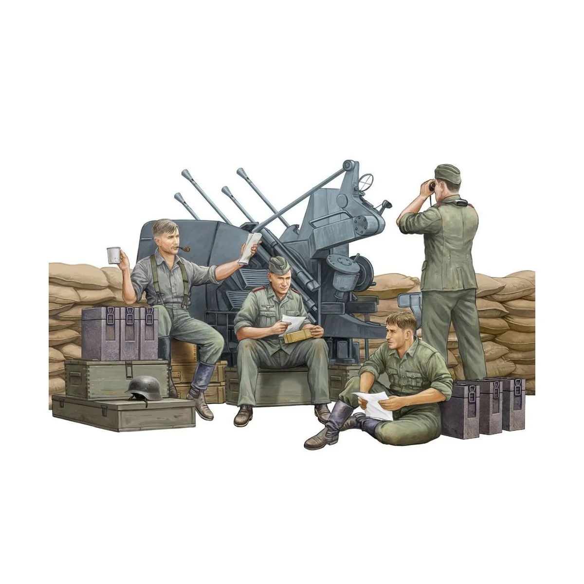 German Anti-Aircraft Gun Crew - Trumpeter 00432