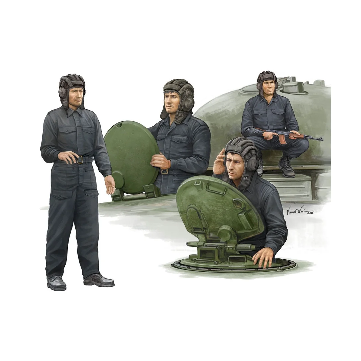 Soviet Tank Crew, 1/35 - Trumpeter 00435 Soviet Tank Crew, 1/35 - Trumpeter 00435