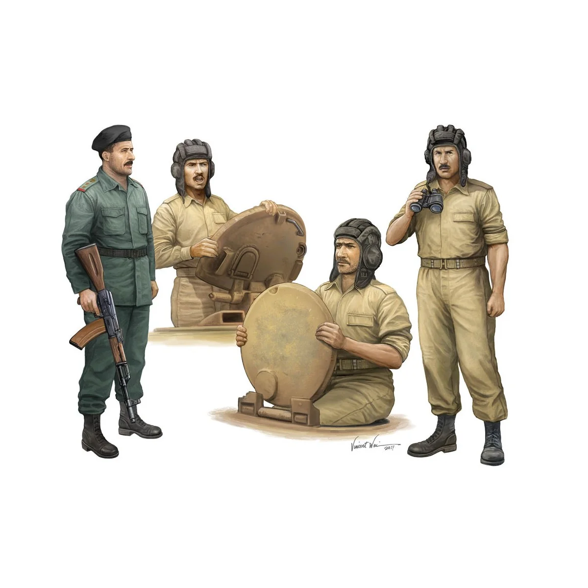 Iraqi Tank Crew, 1/35 - Trumpeter 00439 Iraqi Tank Crew, 1/35 - Trumpeter 00439