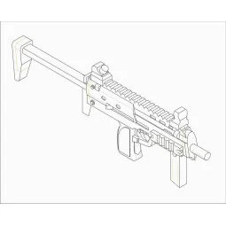 German Firearms Selection-MP7 (6 guns), 1/35 - Trumpeter 00523