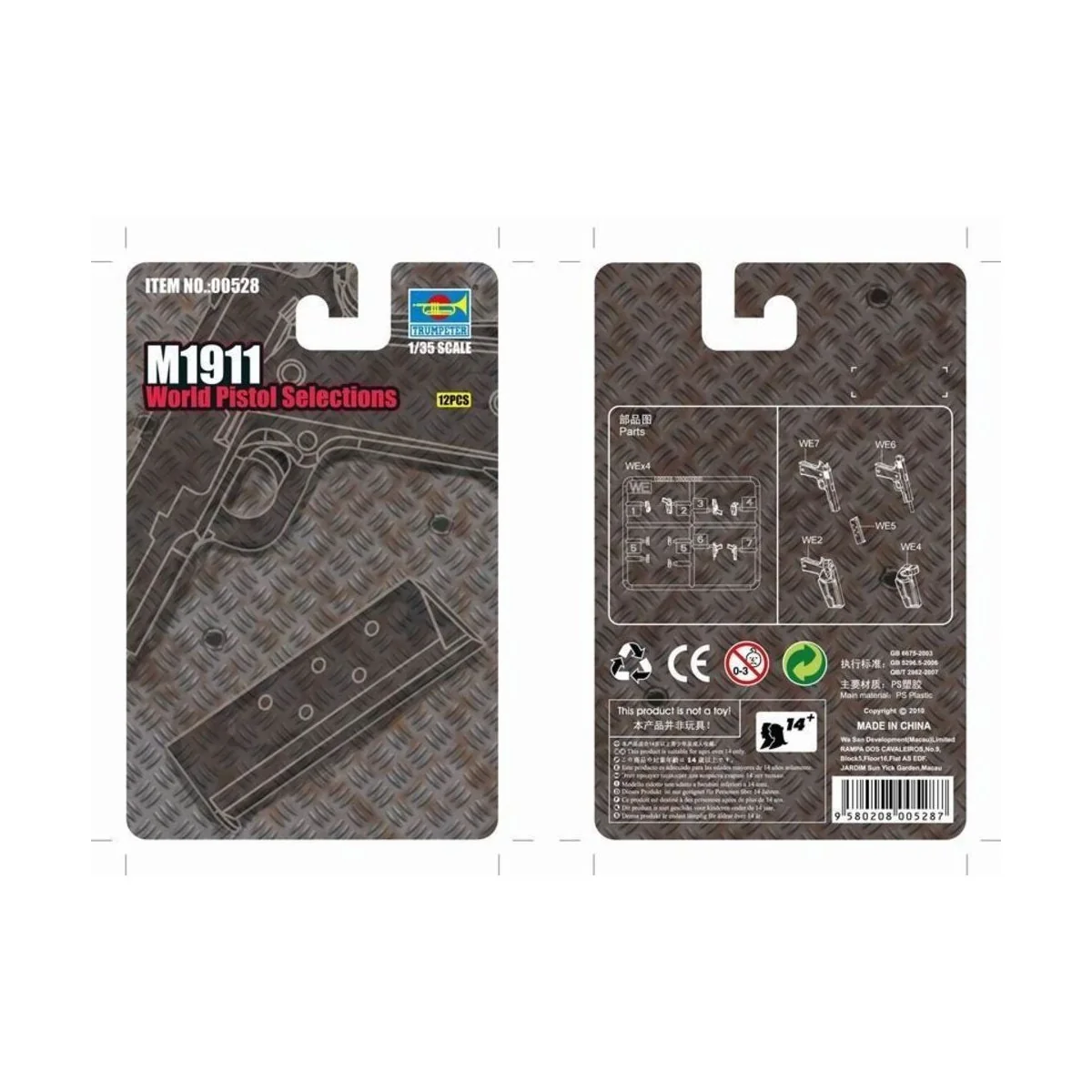 M1911 World Pistol Selection, 1/35 - Trumpeter 00528 M1911 World Pistol Selection, 1/35 - Trumpeter 00528