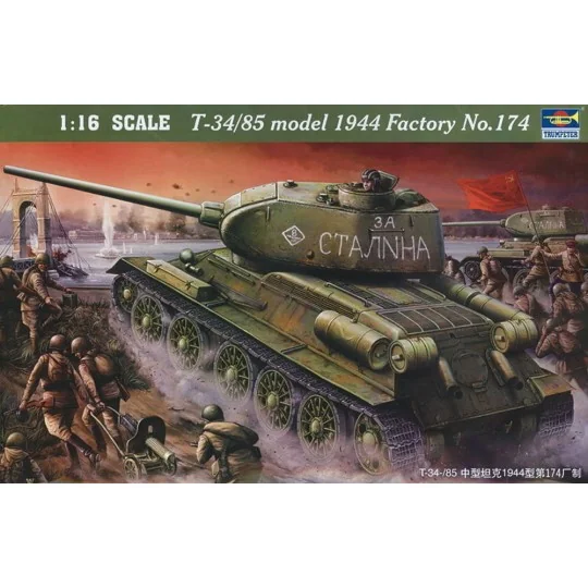 T-34/85 1944 Baunummer 174, 1/16 - Trumpeter 00904 T-34/85 1944 Baunummer 174, 1/16 - Trumpeter 00904