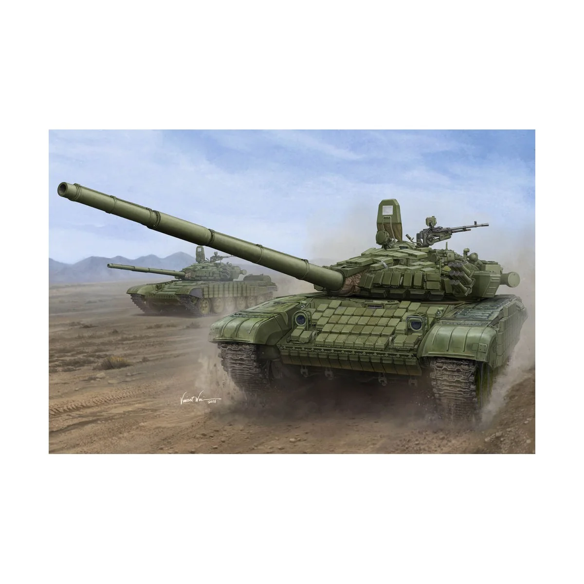 Russian T-72B/B1 MBT(w/kontakt-1 reactiv armor) - Trumpeter 00925