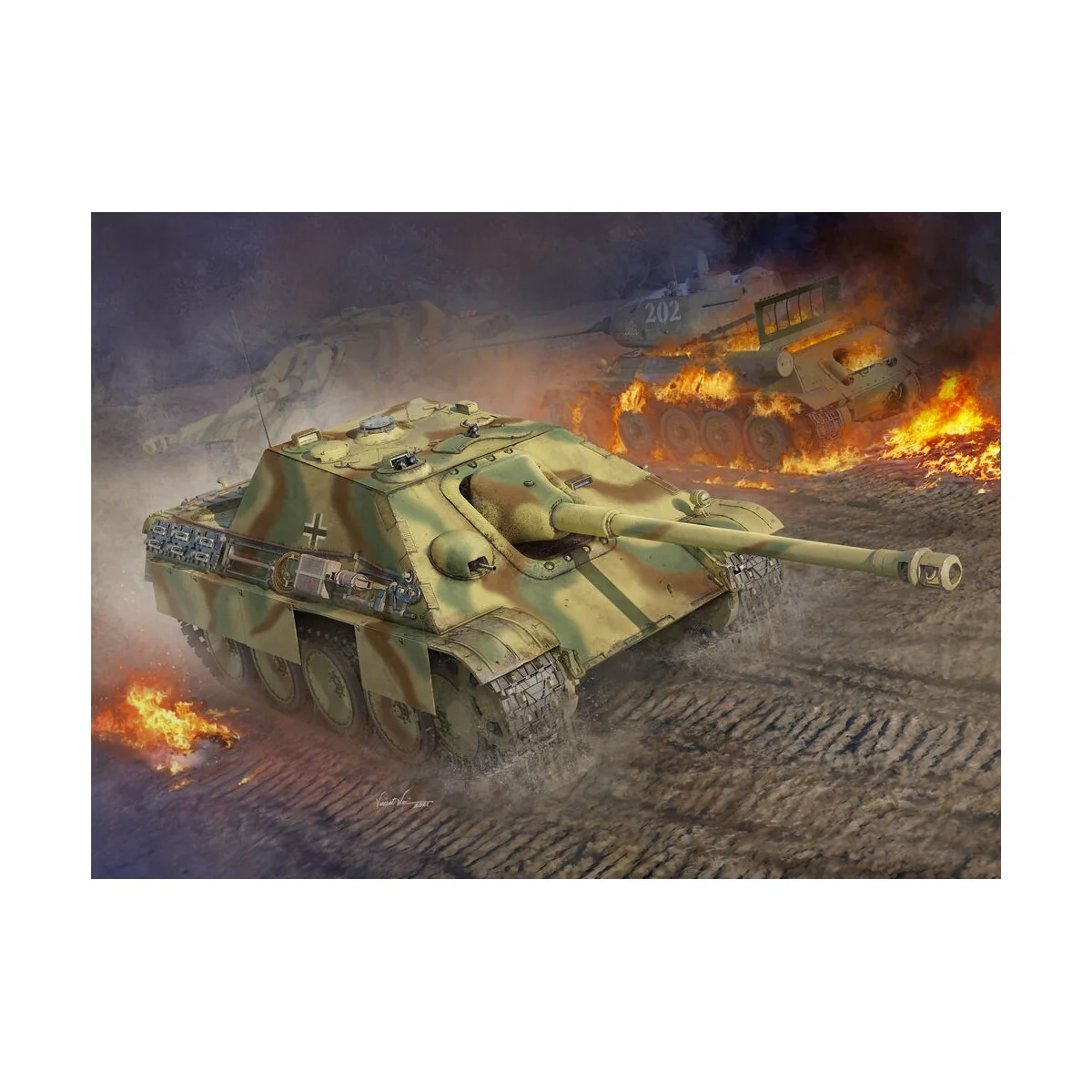 German Sd.Kfz 173 Jagdpanther Late Version, 1/16 - Trumpeter 00935