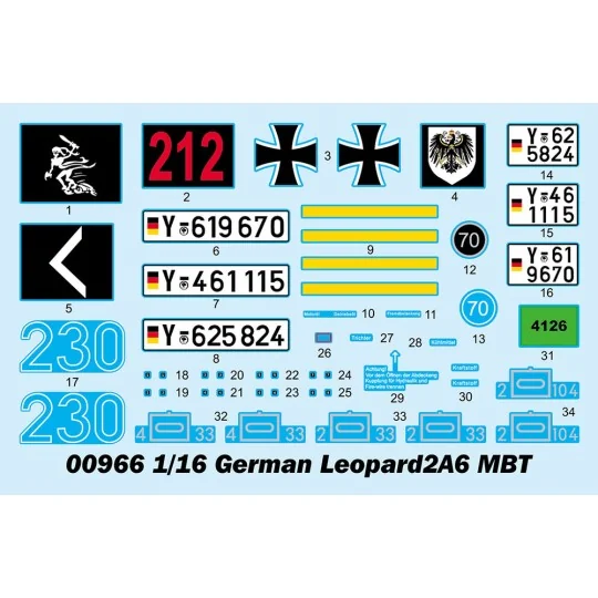 German Leopard 2A6 MBT, 1/16 - Trumpeter 00966