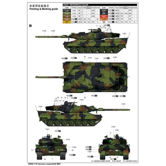 German Leopard 2A6 MBT - Trumpeter 00966