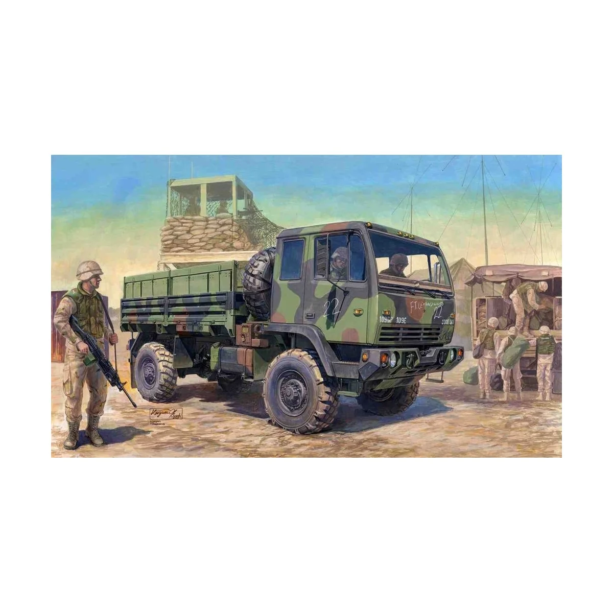 M1078 LMTV Standard Cargo Truck, 1/35 - Trumpeter 01004 M1078 LMTV Standard Cargo Truck, 1/35 - Trumpeter 01004