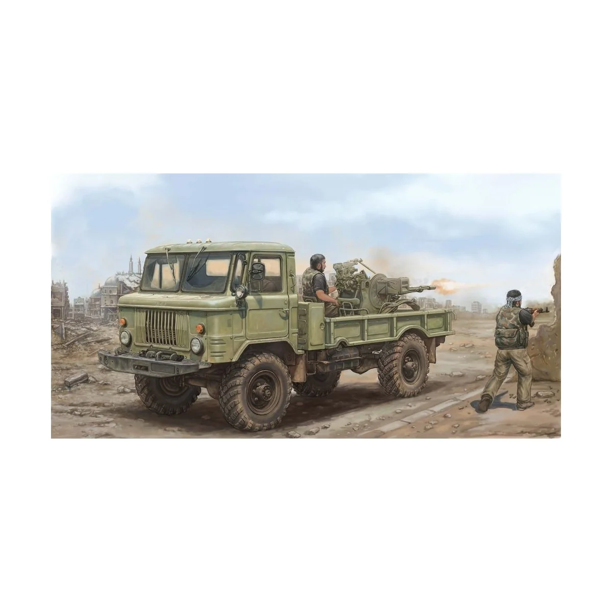 Russian GAZ-66 Light Truck II - Trumpeter 01017