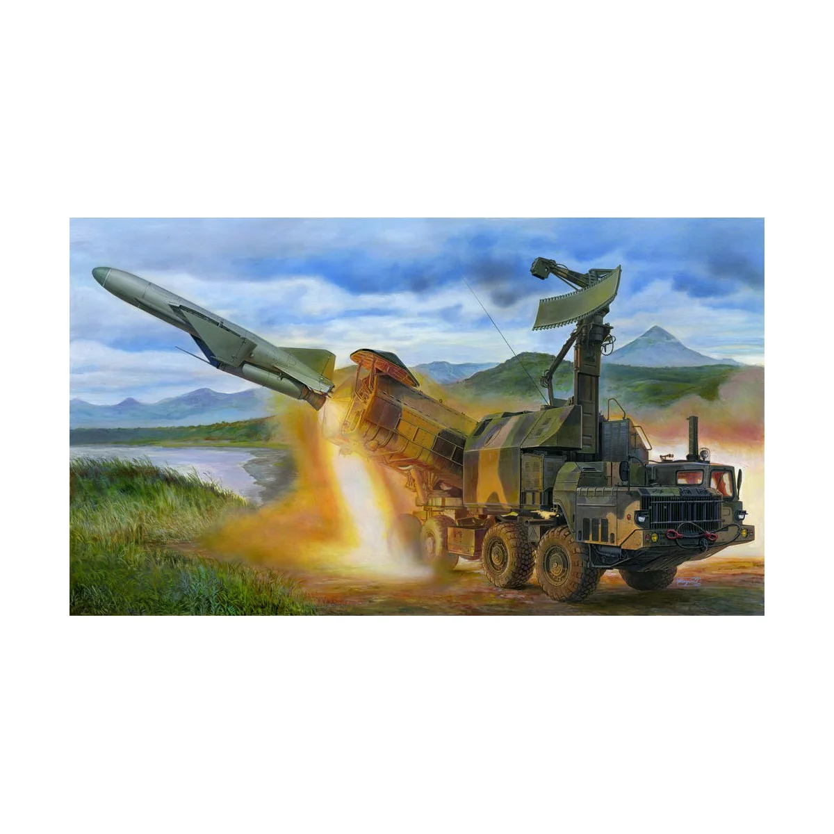 Russian 4K51 Rubezh Coastal ASM withP-15 - Trumpeter 01035