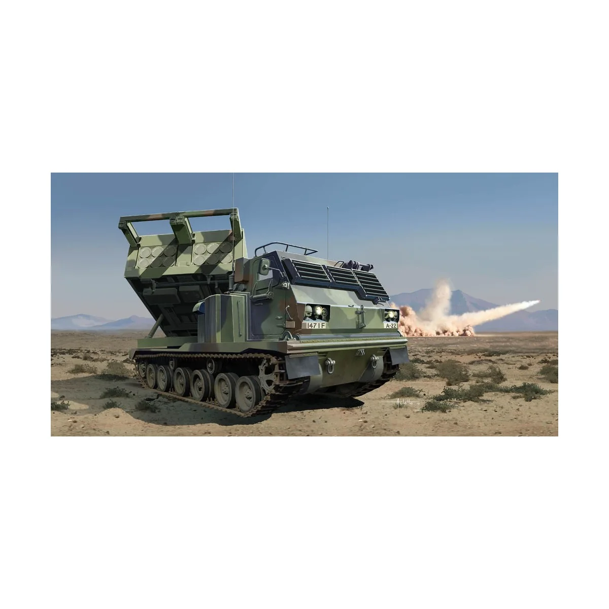 M270/A1 Multiple Launch Rocket System-US - Trumpeter 01049