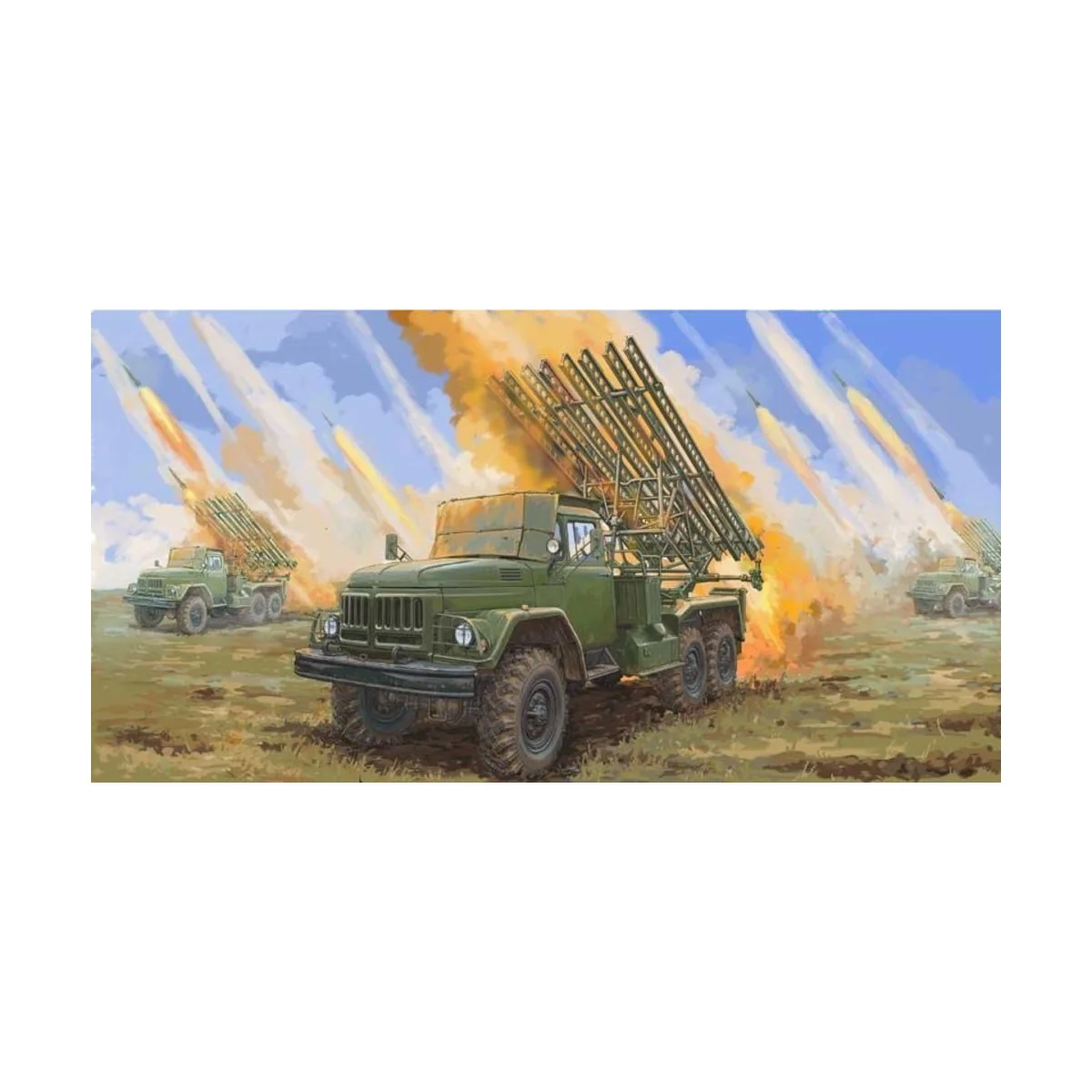 Soviet 2B7R Multiple Rocket LauncherBM13 NMM - Trumpeter 01062